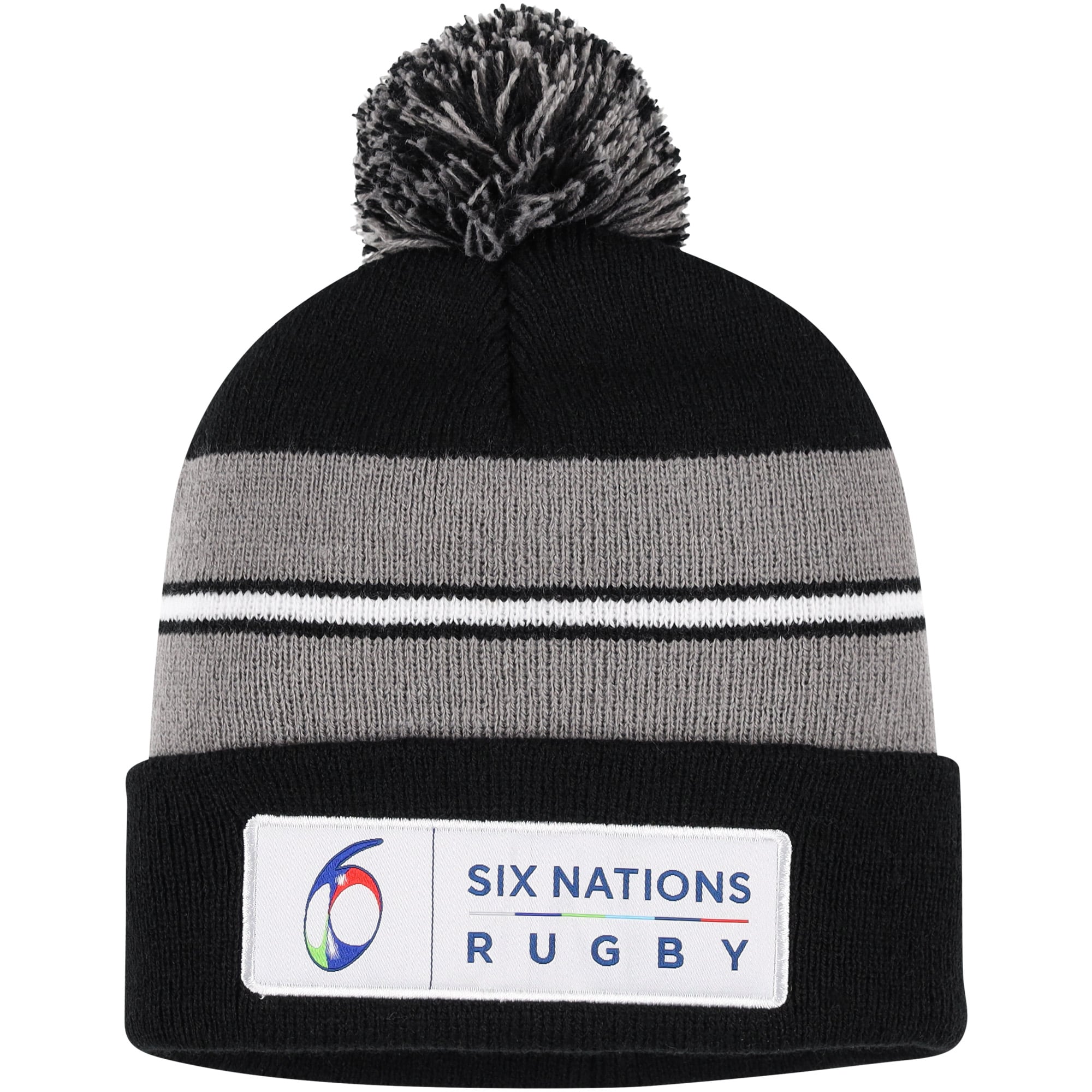 Cappello con pompon Sei Nazioni - Nero - Junior