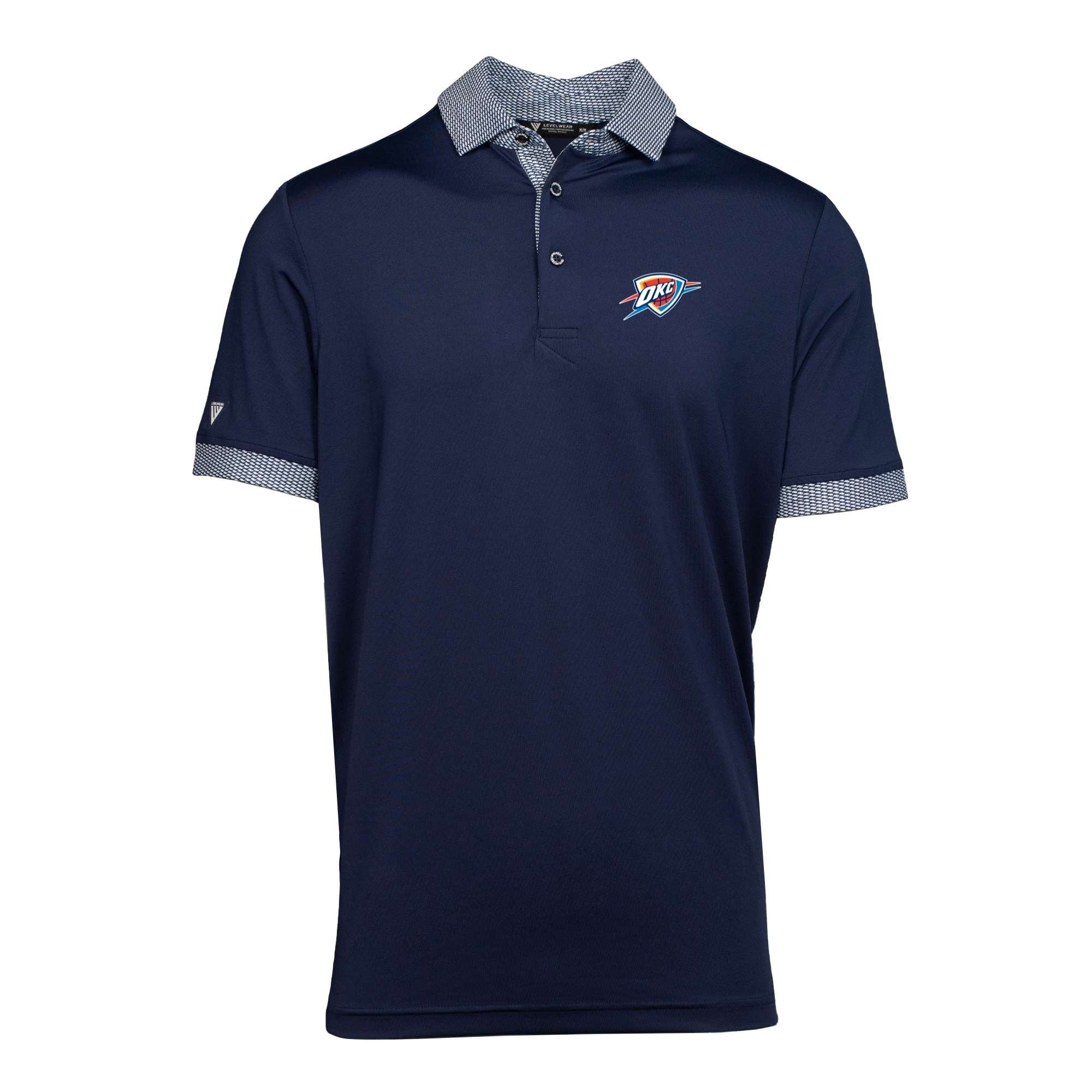 Men's Levelwear Navy Oklahoma City Thunder Thomas Core Polo