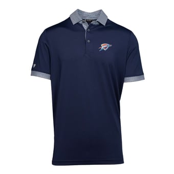 Men's Levelwear  Navy Oklahoma City Thunder Thomas Core Polo