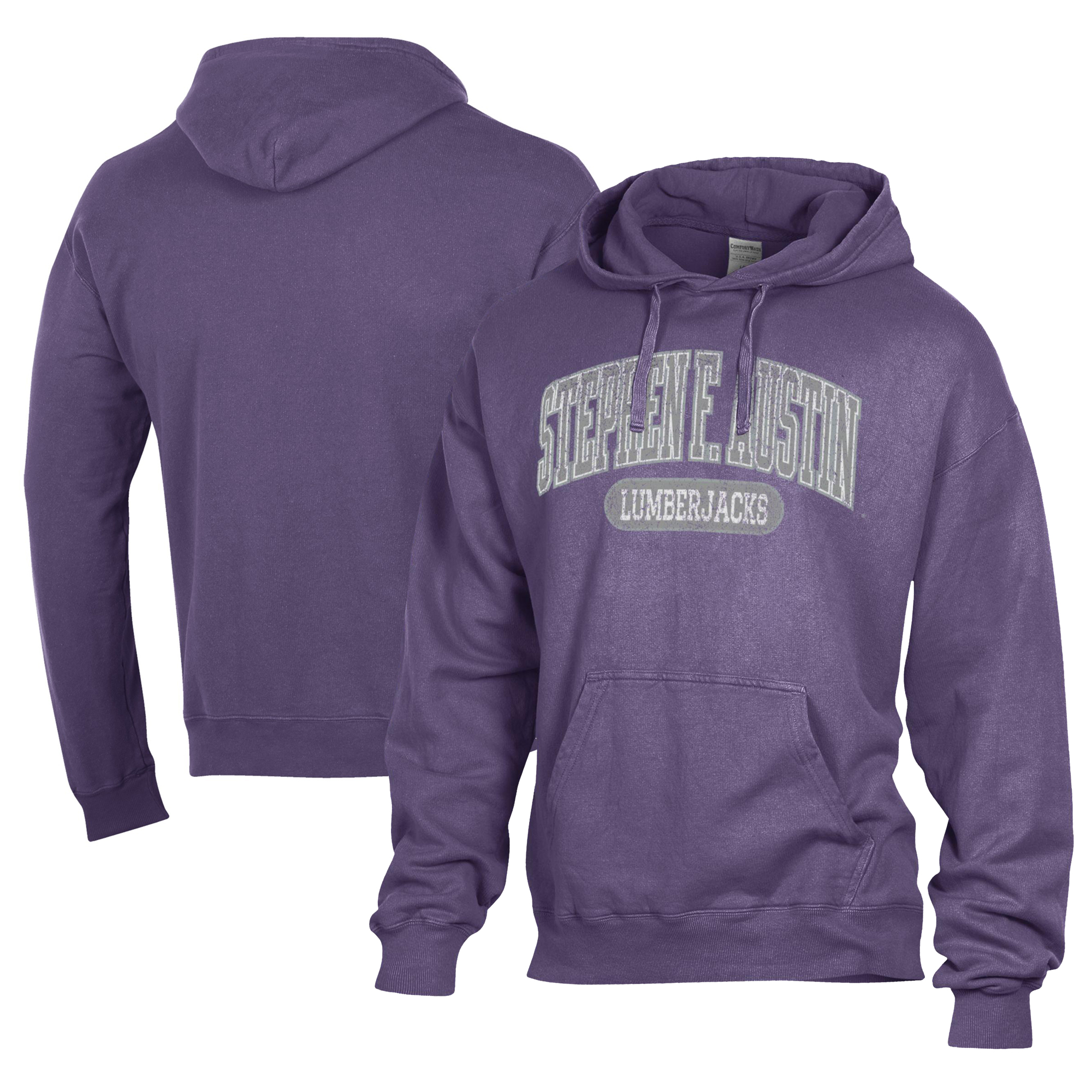 Men’s Comfort Wash Purple Stephen F Austin Lumberjacks Lightweight Fleece Pullover Hoodie Men’s Comfort Wash Purple Stephen F Austin Lumberjacks Lightweight Fleece Pullover Hoodie