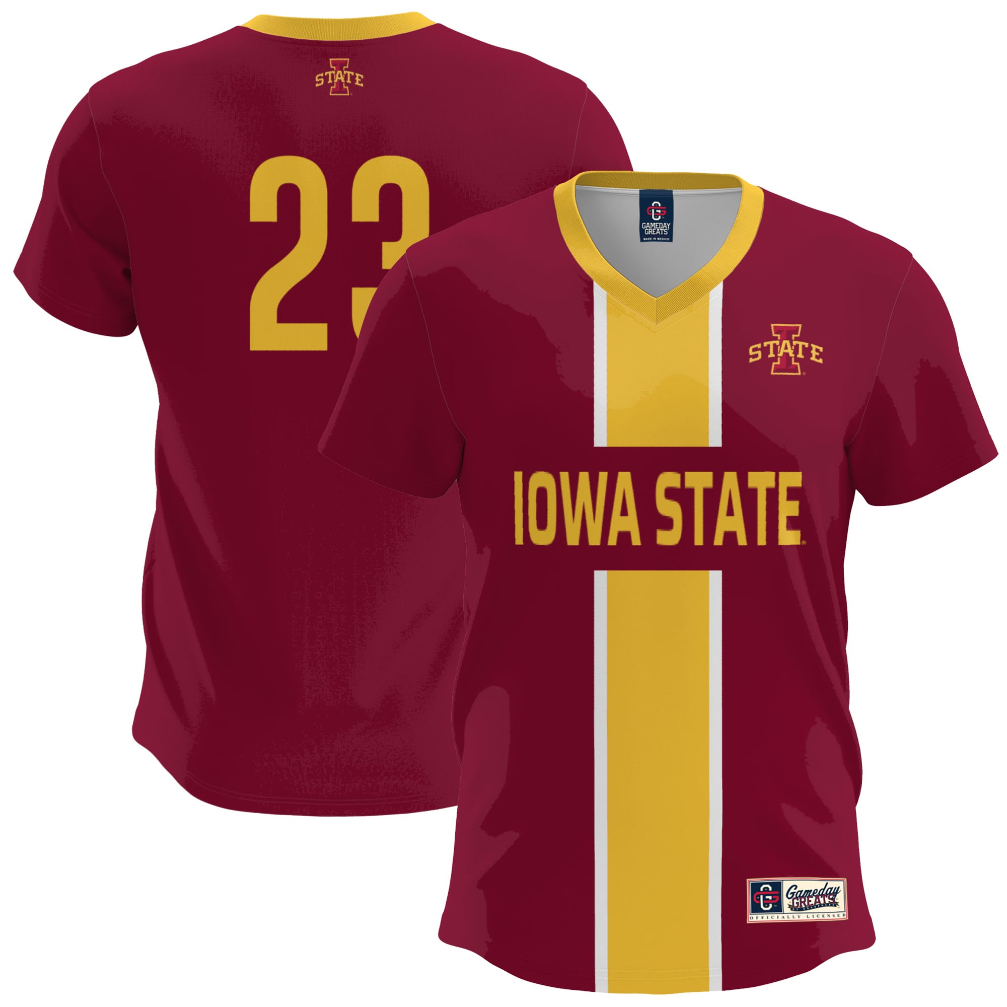 Youth GameDay Greats  Cardinal Iowa State Cyclones Lightweight Soccer Fashion Jersey