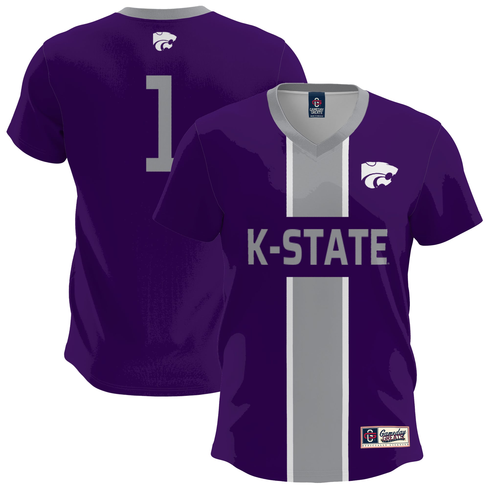 Youth GameDay Greats  Purple Kansas State Wildcats Lightweight Soccer Fashion Jersey