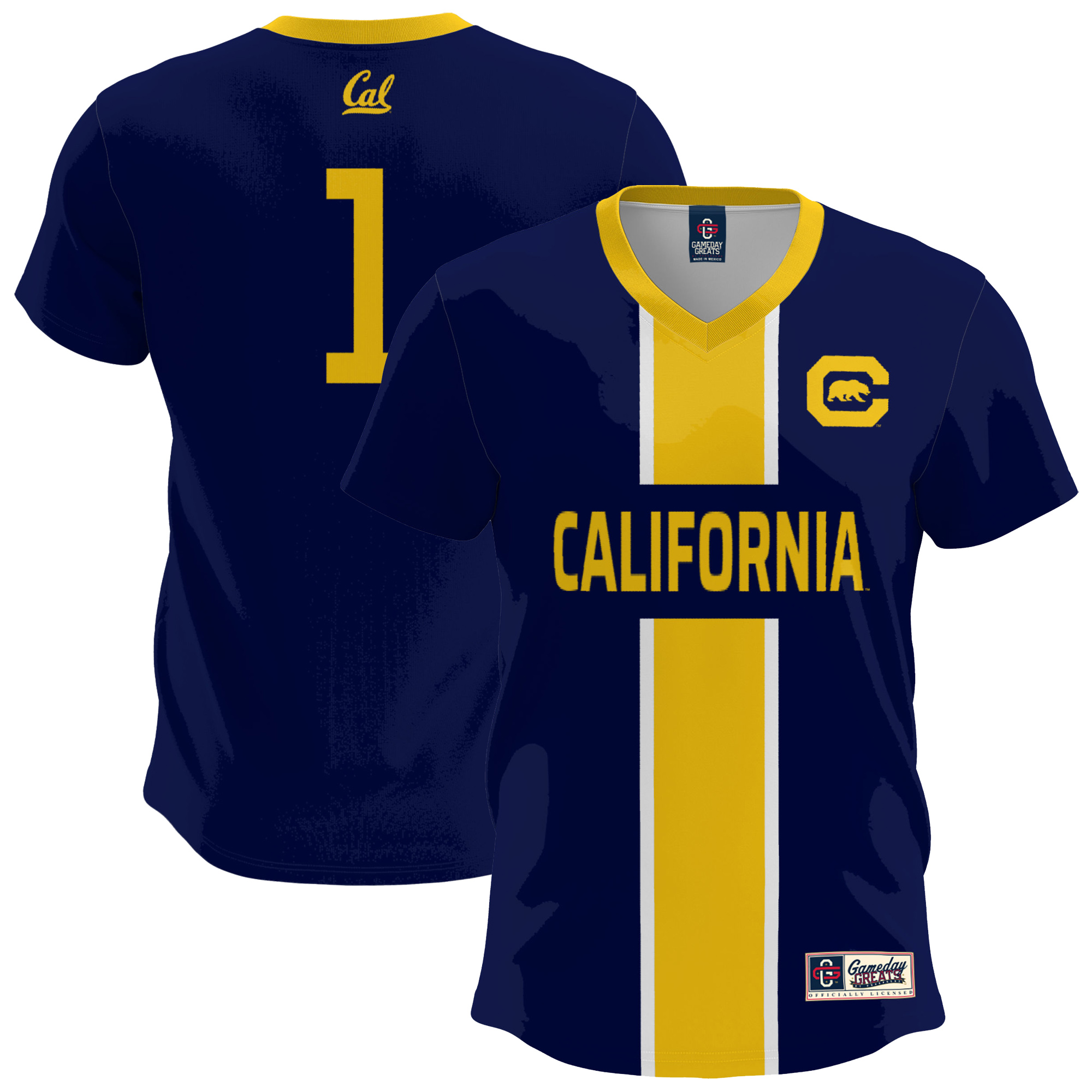 Youth GameDay Greats Navy Cal Bears Lightweight Soccer Fashion Jersey
