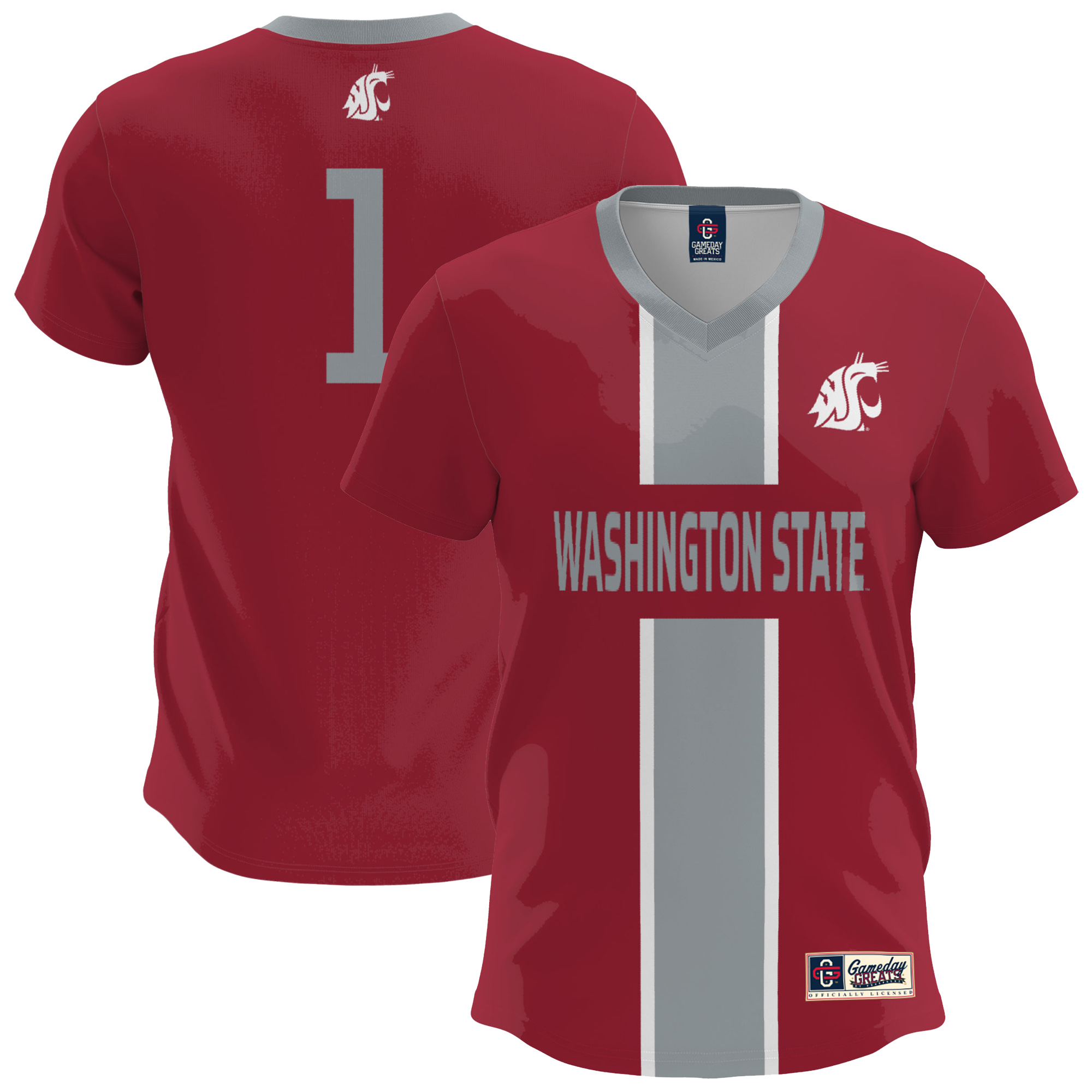 Youth GameDay Greats Crimson Washington State Cougars Lightweight Soccer Fashion Jersey Youth GameDay Greats Crimson Washington State Cougars Lightweight Soccer Fashion Jersey