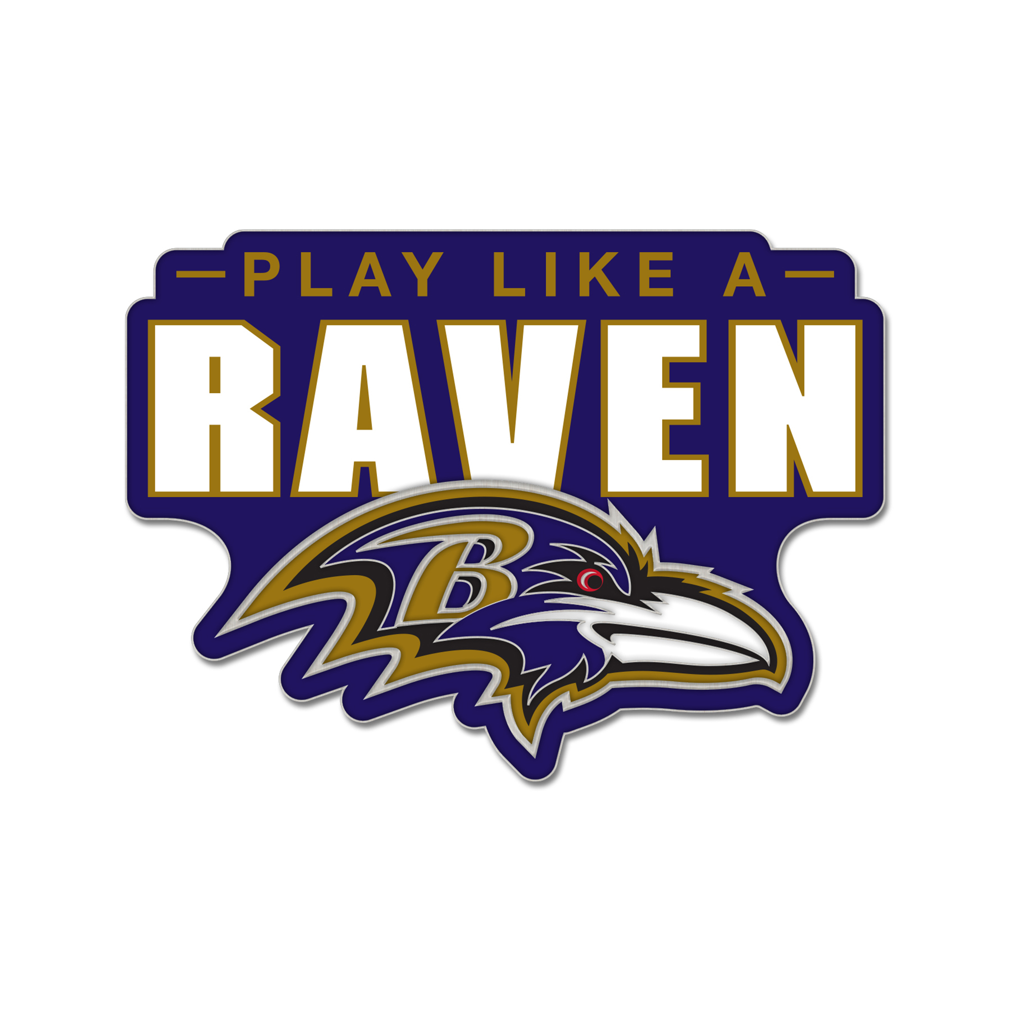 WinCraft Baltimore Ravens Slogan Collector Pin