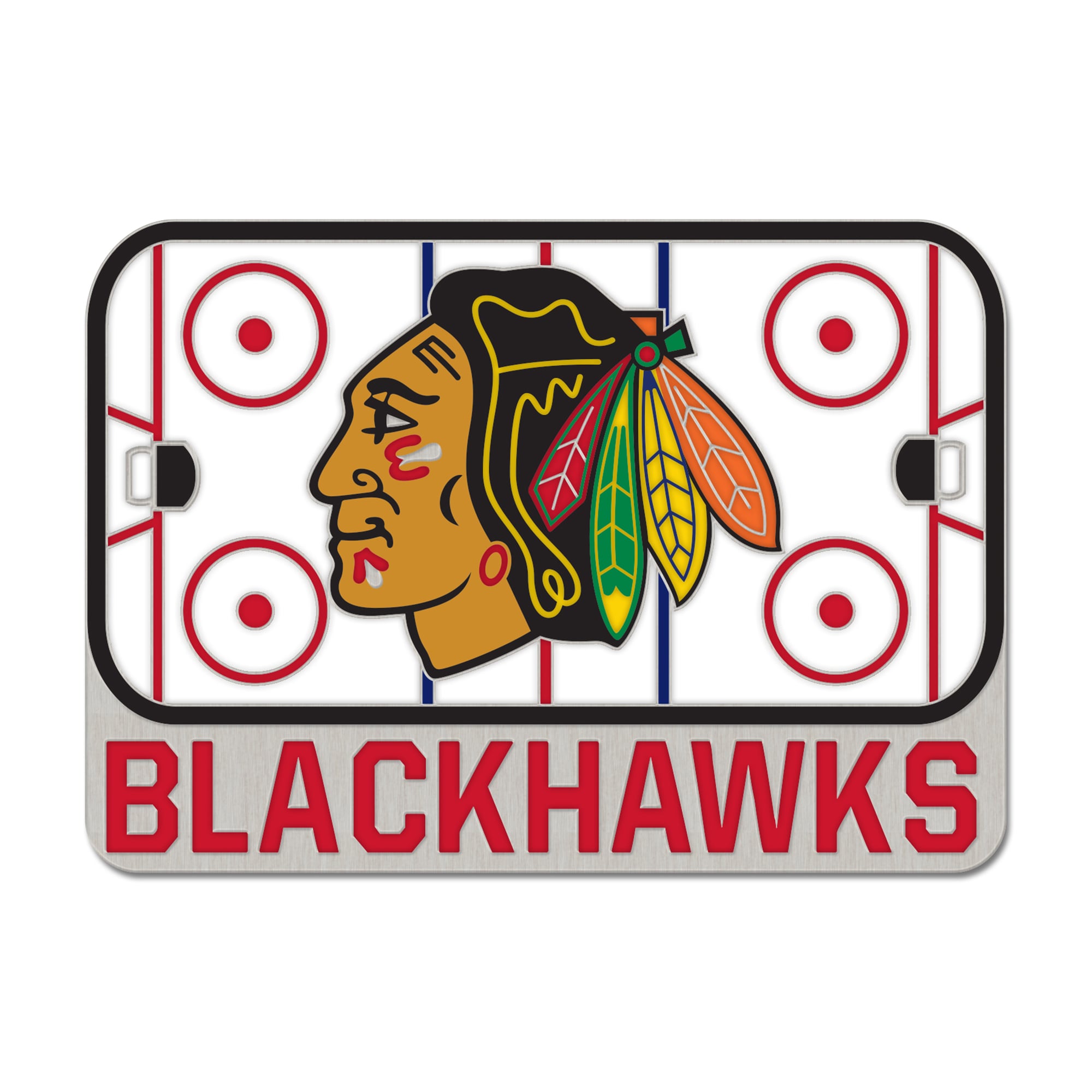 WinCraft Chicago Blackhawks Rink Collector Pin