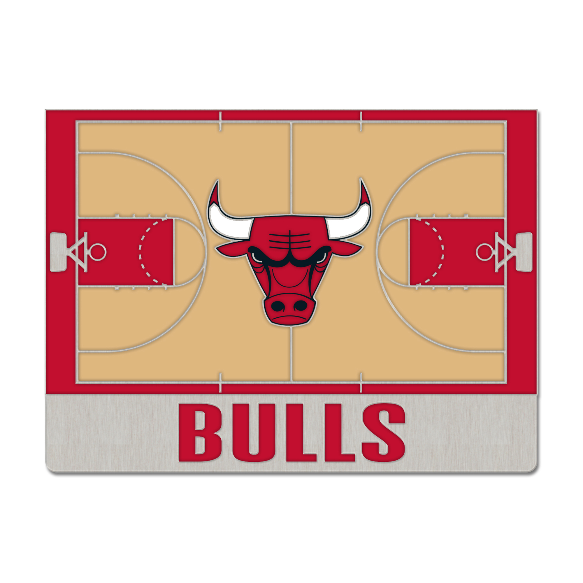 WinCraft Chicago Bulls Court Collector Pin
