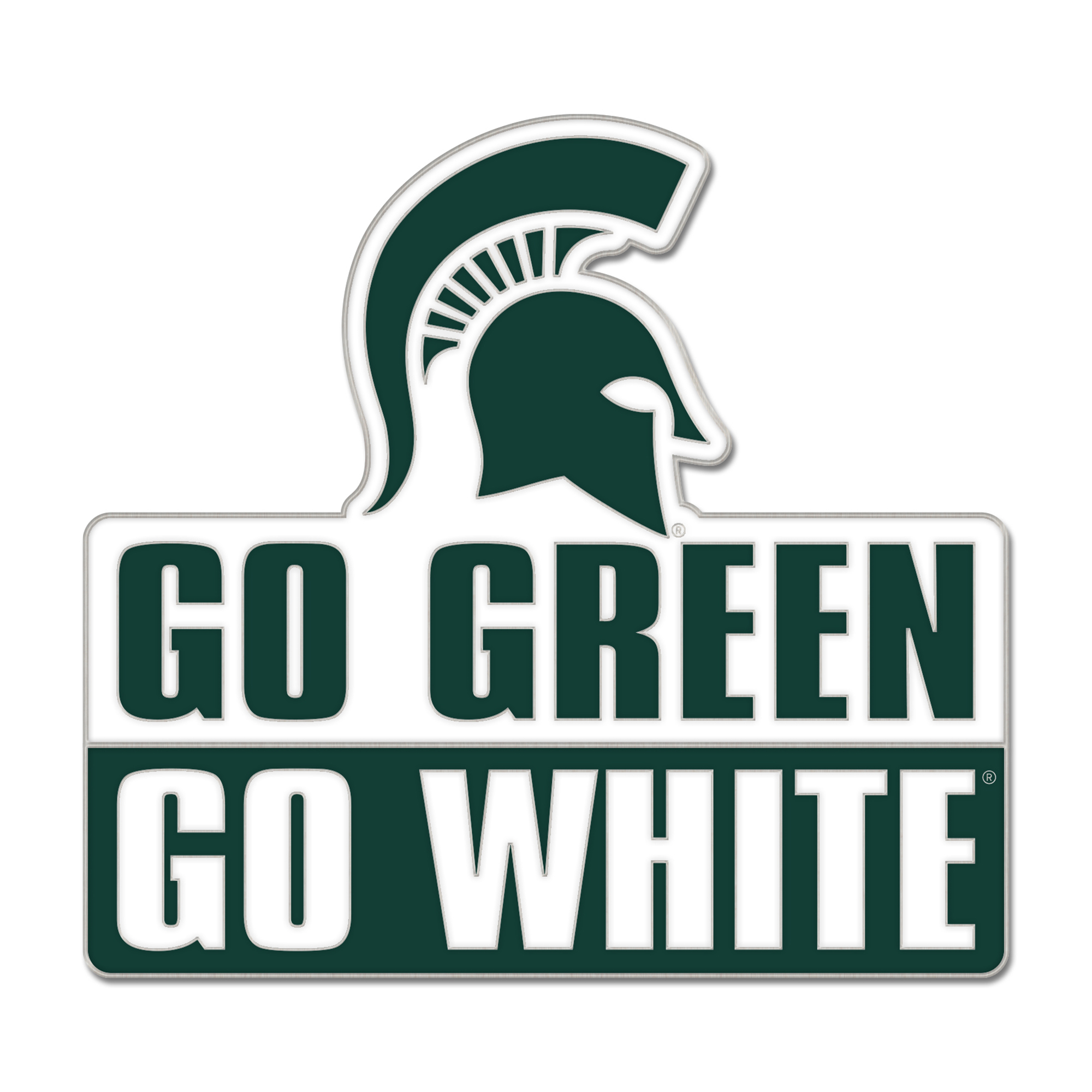 WinCraft  Michigan State Spartans Slogan Collector Pin
