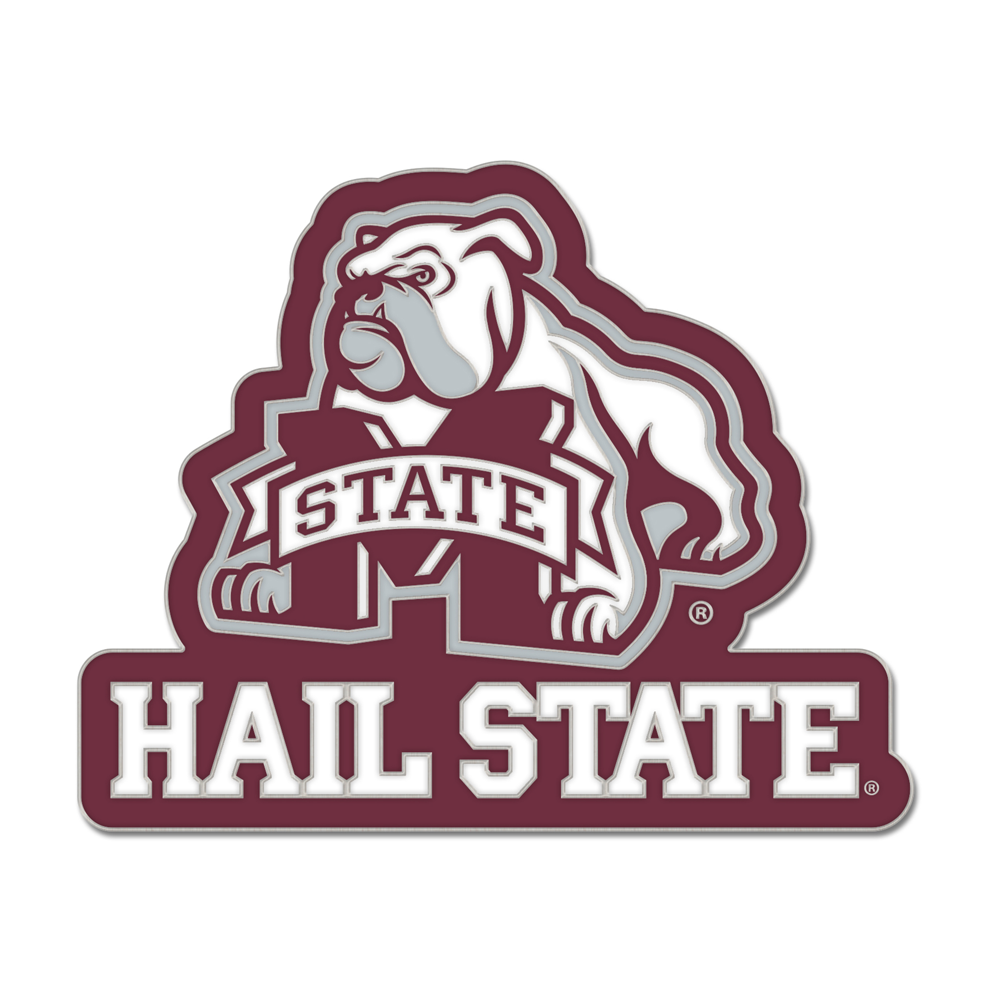 WinCraft  Mississippi State Bulldogs Slogan Collector Pin