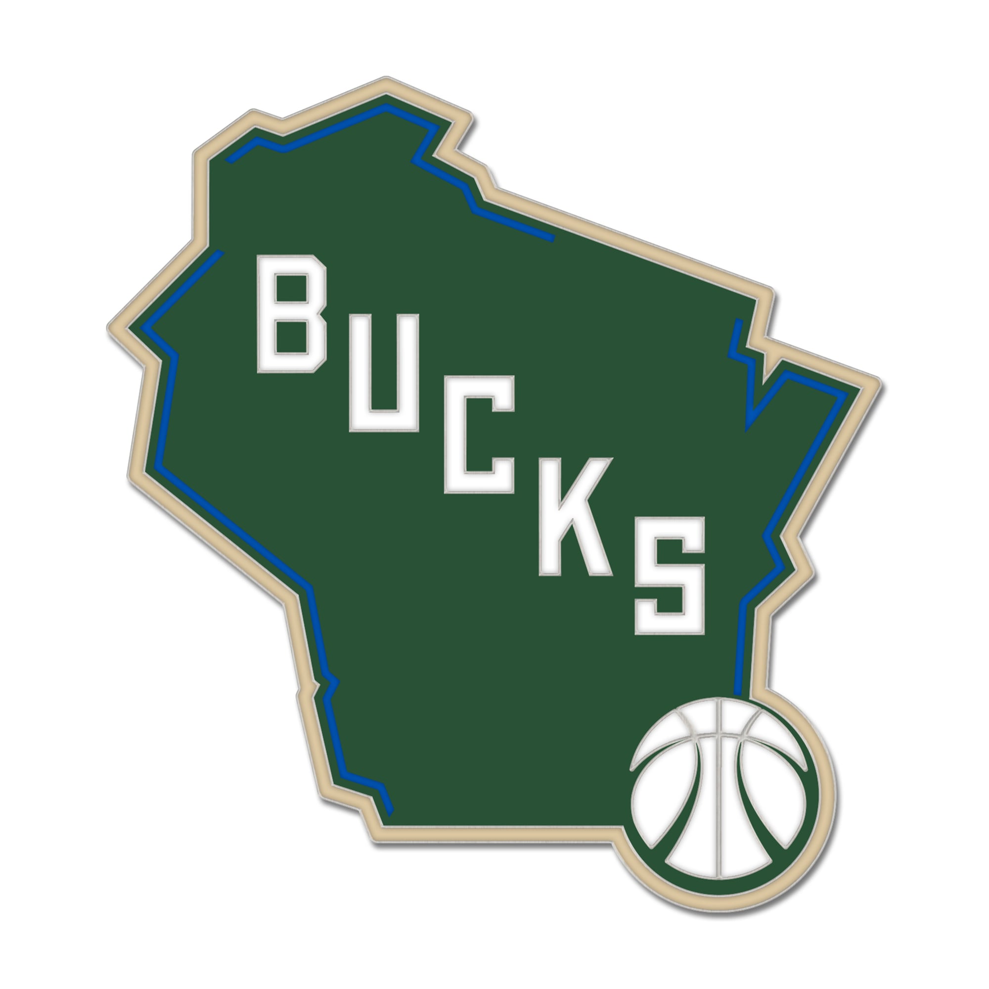 WinCraft Milwaukee Bucks Secondary Logo Collector's Pin