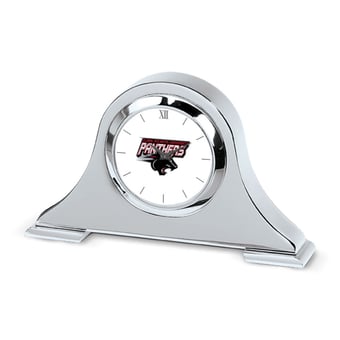 Silver Clark Atlanta University Panthers Napoleon Desk Clock