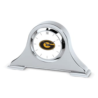 Silver Grambling Tigers Napoleon Desk Clock
