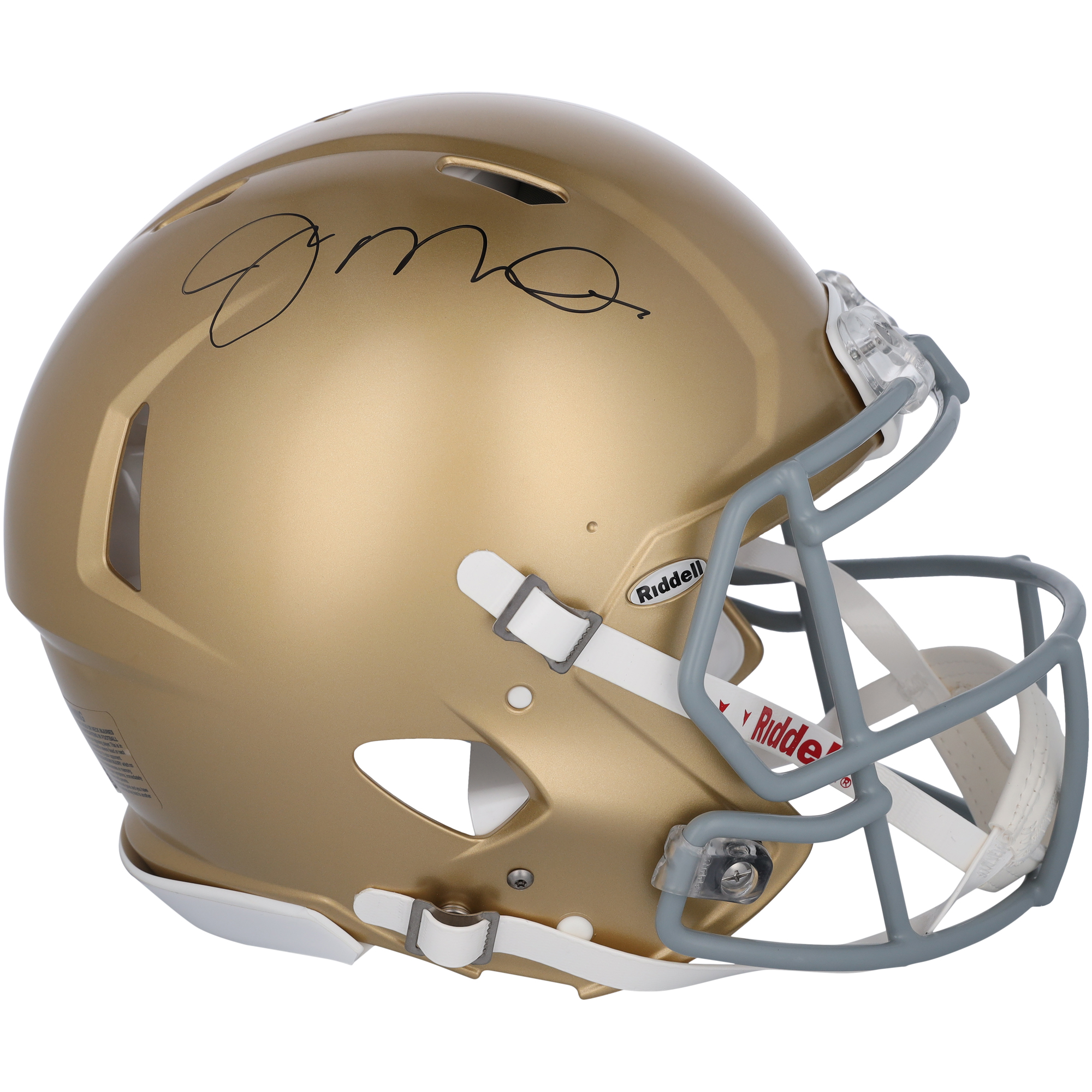 Joe Montana Notre Dame Fighting Irish Autographed Riddell Speed Authentic Helmet