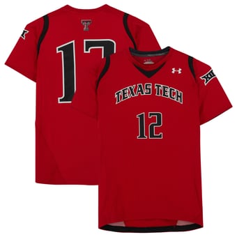 Texas Tech Red Raiders Team-Issued #12 Red Jersey from the Athletics Program