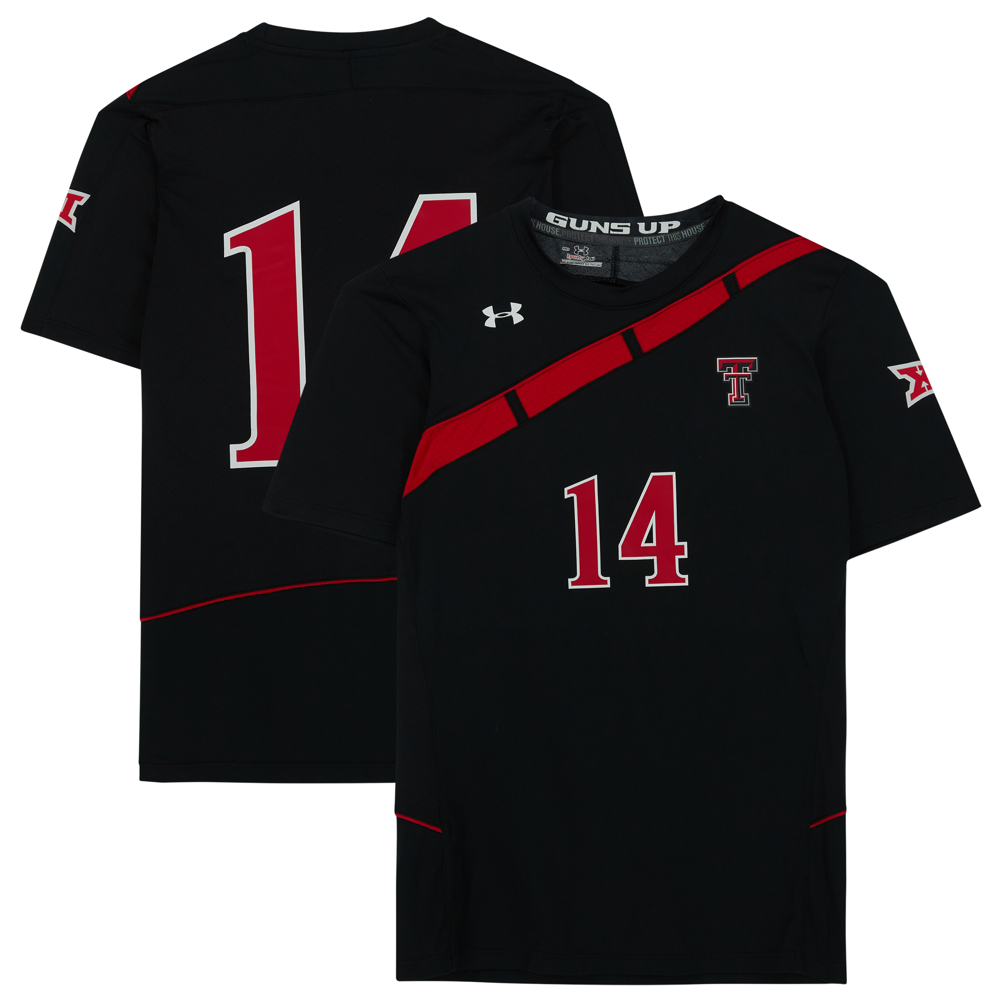 Texas Tech Red Raiders Team-Issued #14 Black Jersey from the Athletics Program