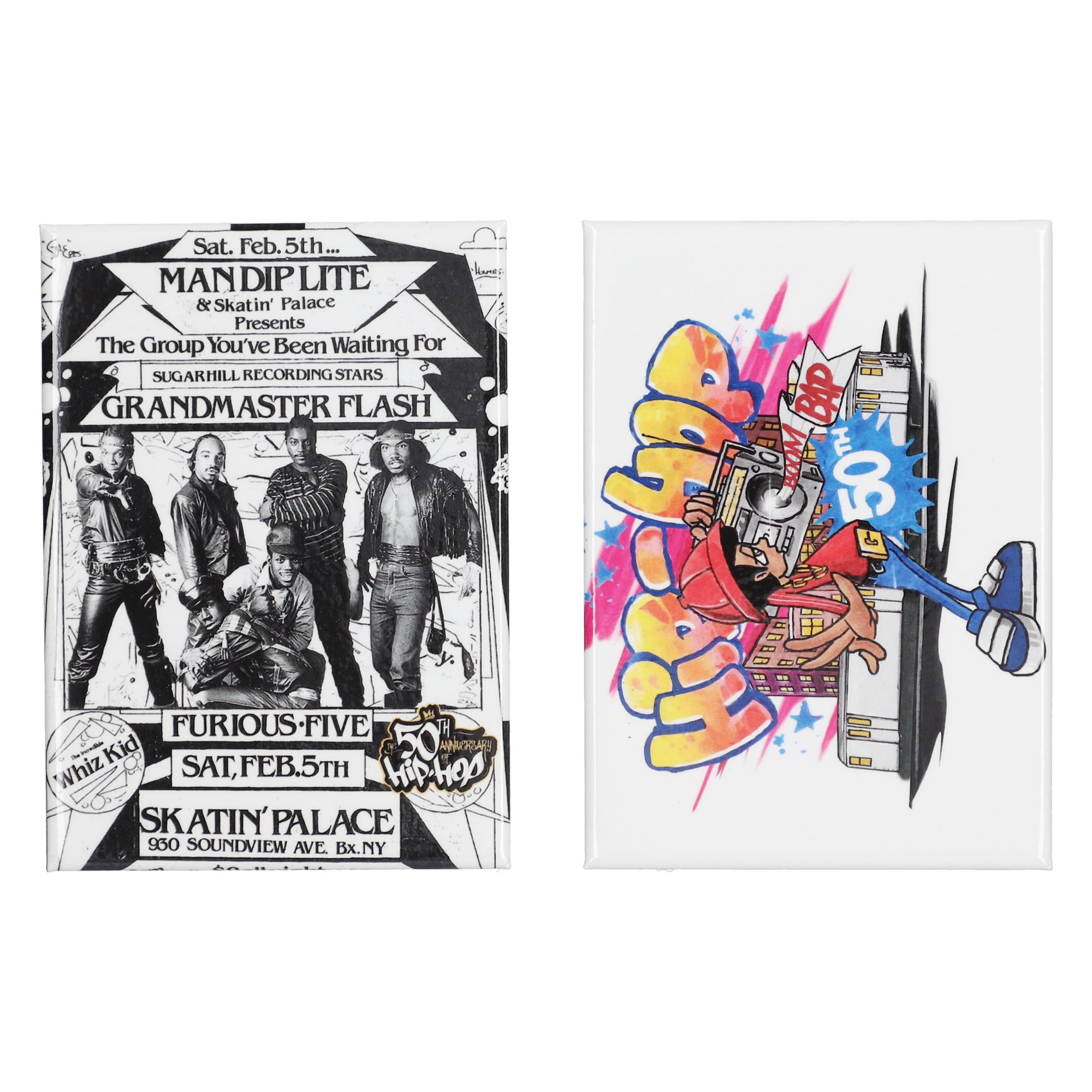 50th Anniversary of Hip Hop Magnet Two-Pack