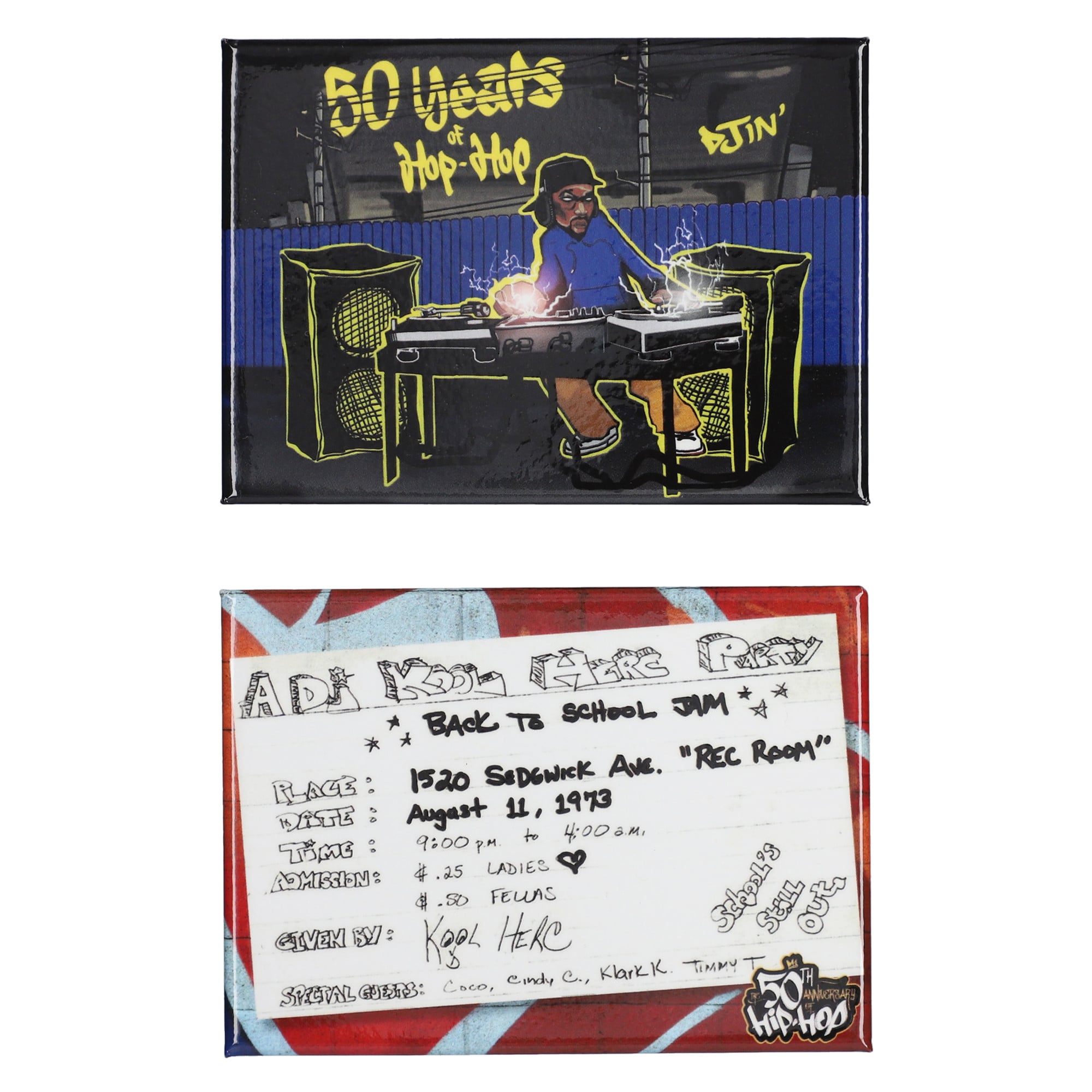 50th Anniversary of Hip Hop Magnet Two-Pack