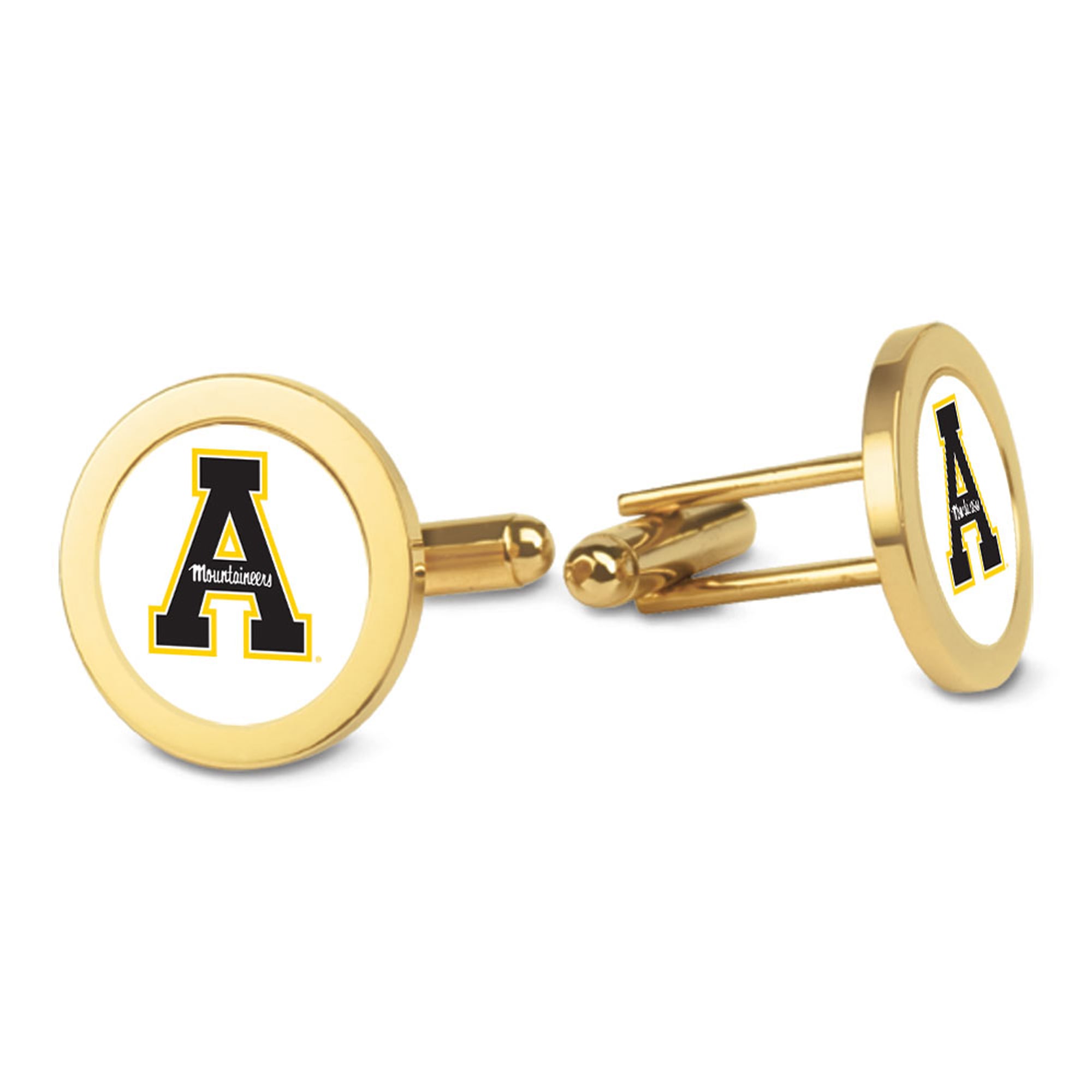 Gold Appalachian State Mountaineers Cufflinks