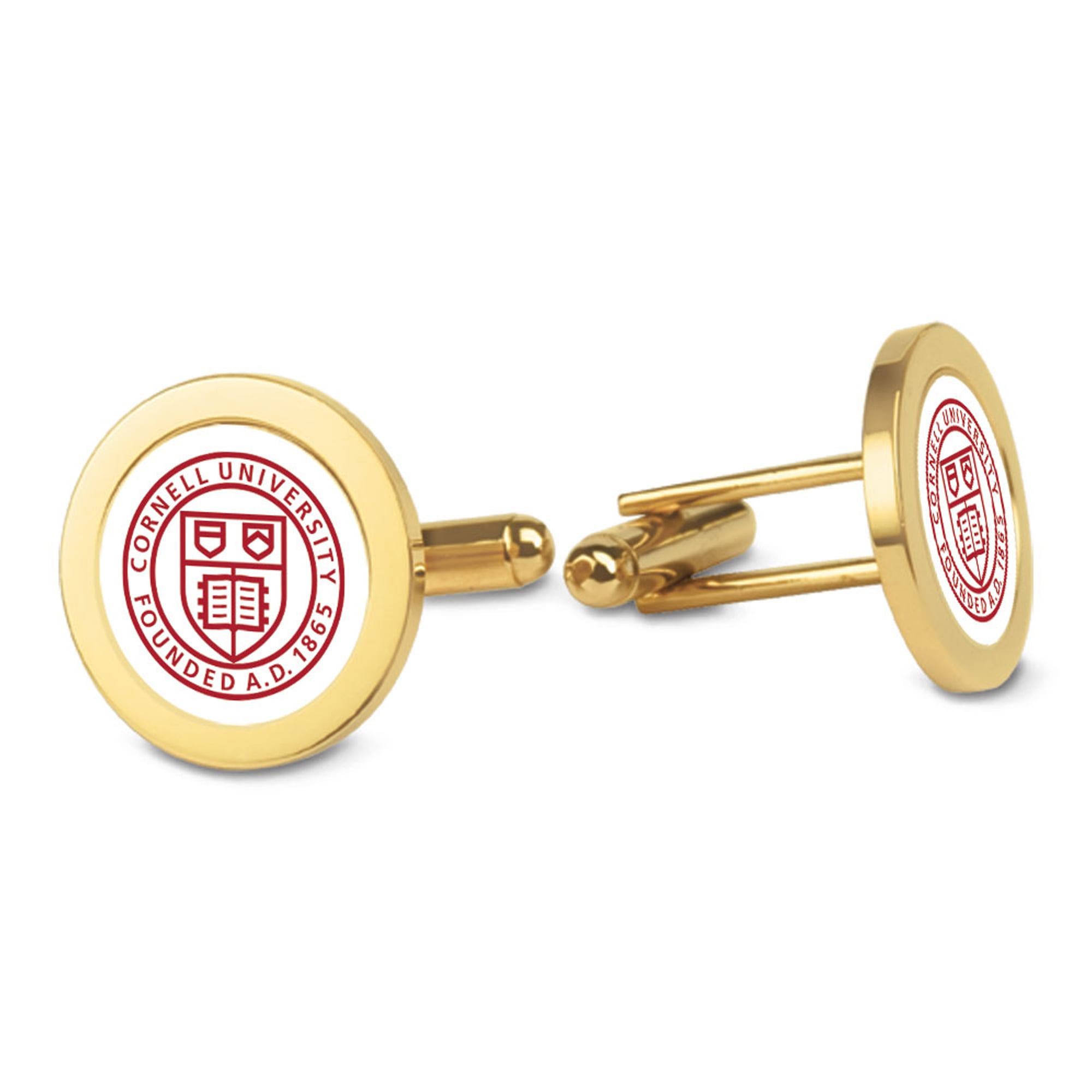 Gold Cornell Big Red Cufflinks