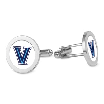 Silver Villanova Wildcats Cufflinks