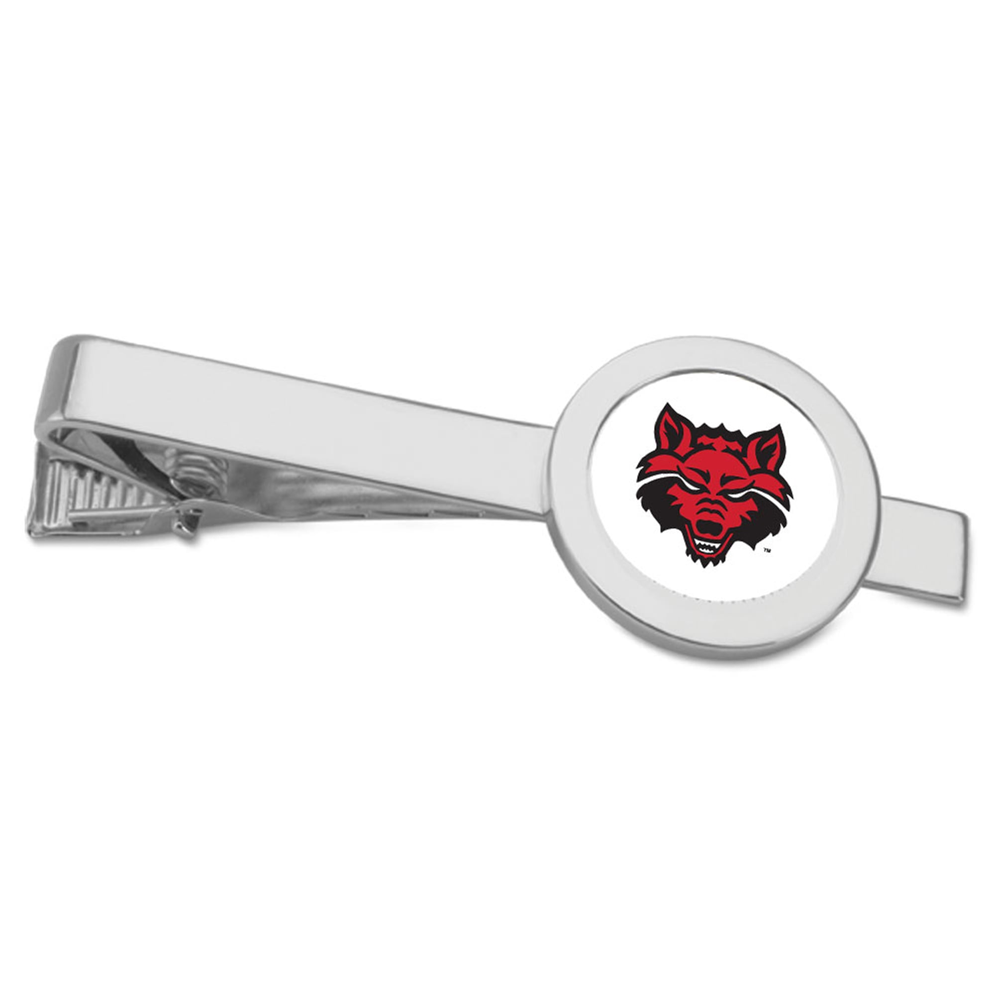 Silver Arkansas State Red Wolves Tie Bar