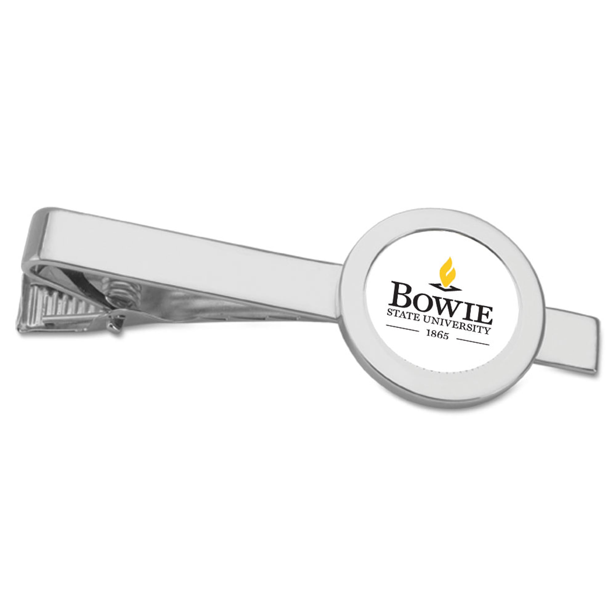 Silver Bowie State Bulldogs Tie Bar