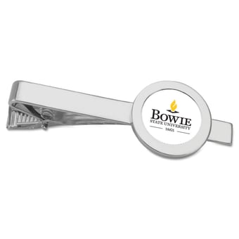 Silver Bowie State Bulldogs Tie Bar