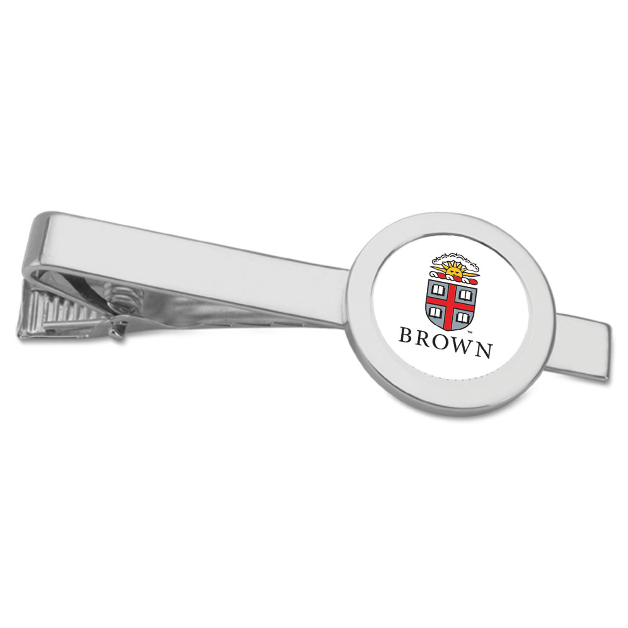 Silver Brown Bears Tie Bar