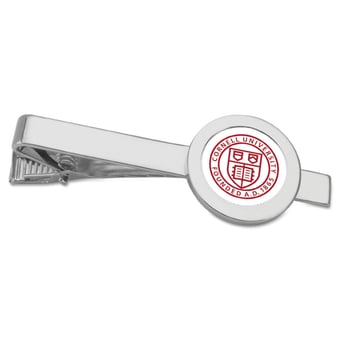 Silver Cornell Big Red Tie Bar