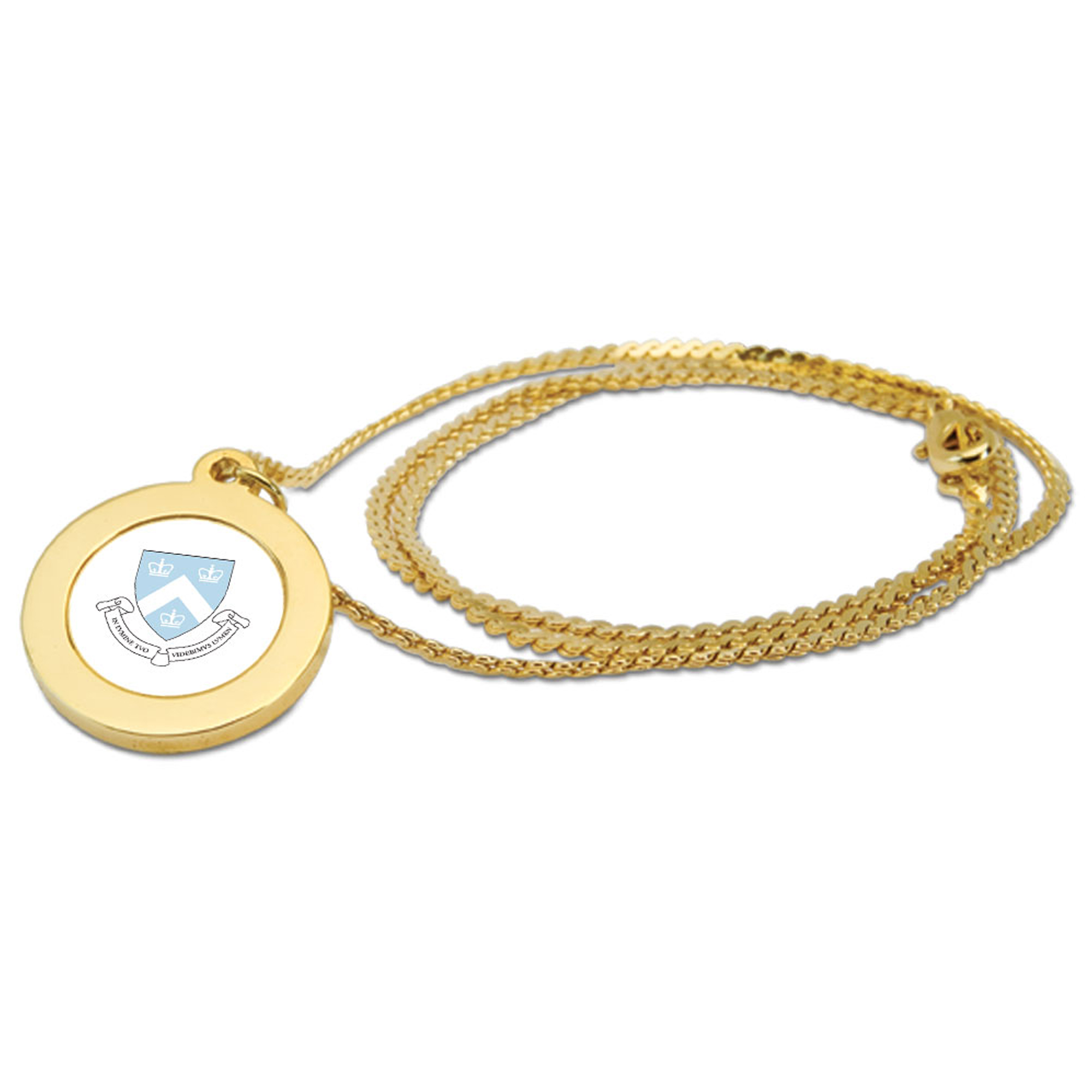 Gold Columbia University Pendant Necklace