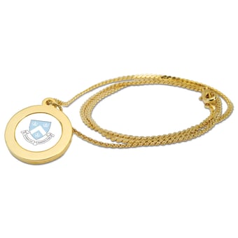 Gold Columbia University Pendant Necklace