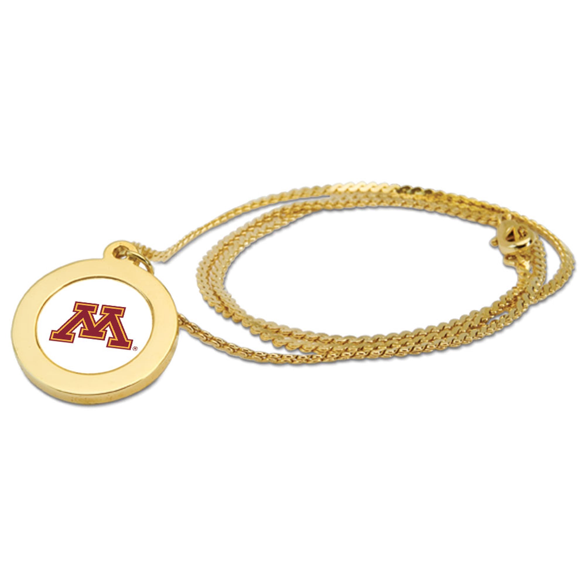 Gold Minnesota Golden Gophers Pendant Necklace