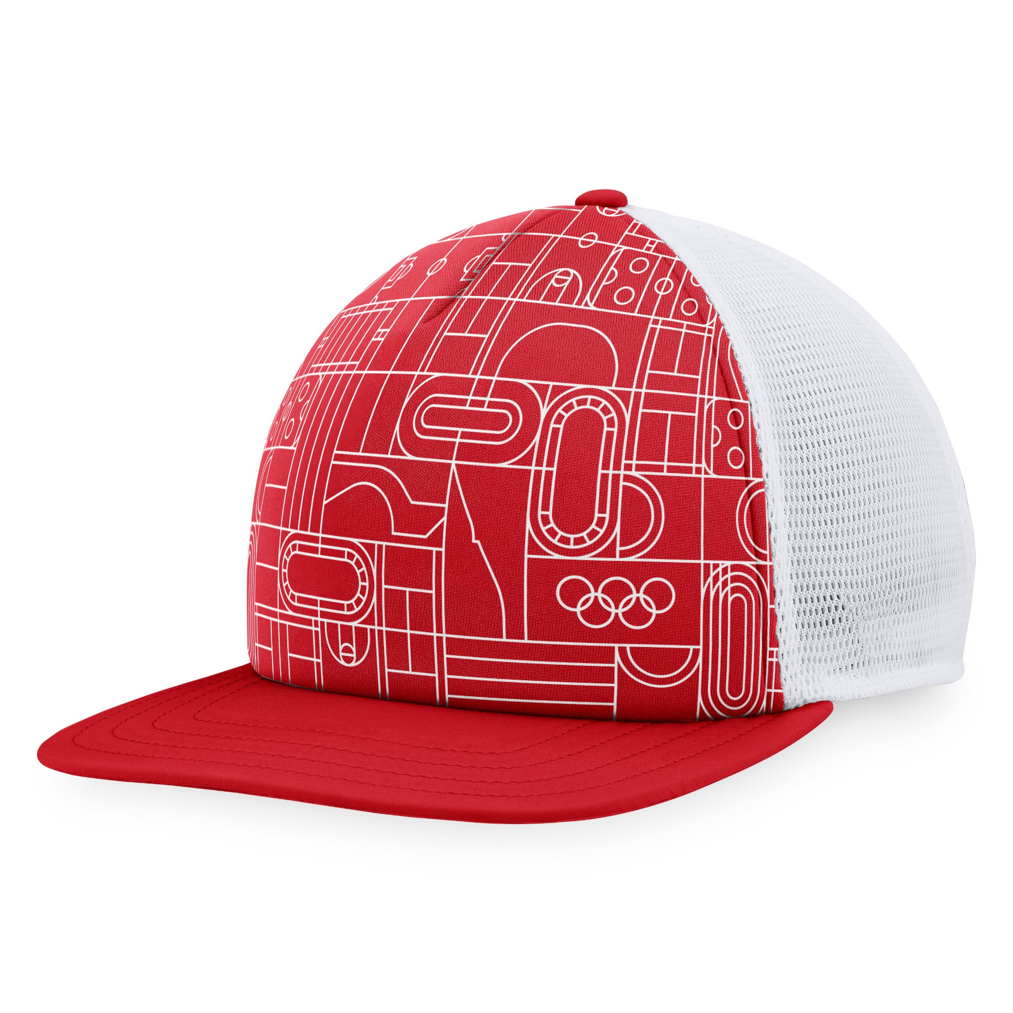 Cappellino a tesa piatta The Olympic Collection - rosso