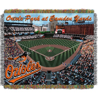 "The Northwest Group  Baltimore Orioles 48"" x 60"" Stadium Tapestry Throw Blanket"