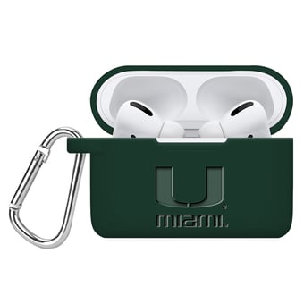 Affinity Bands Miami Hurricanes Debossed Silicone Airpods Pro Case Cover