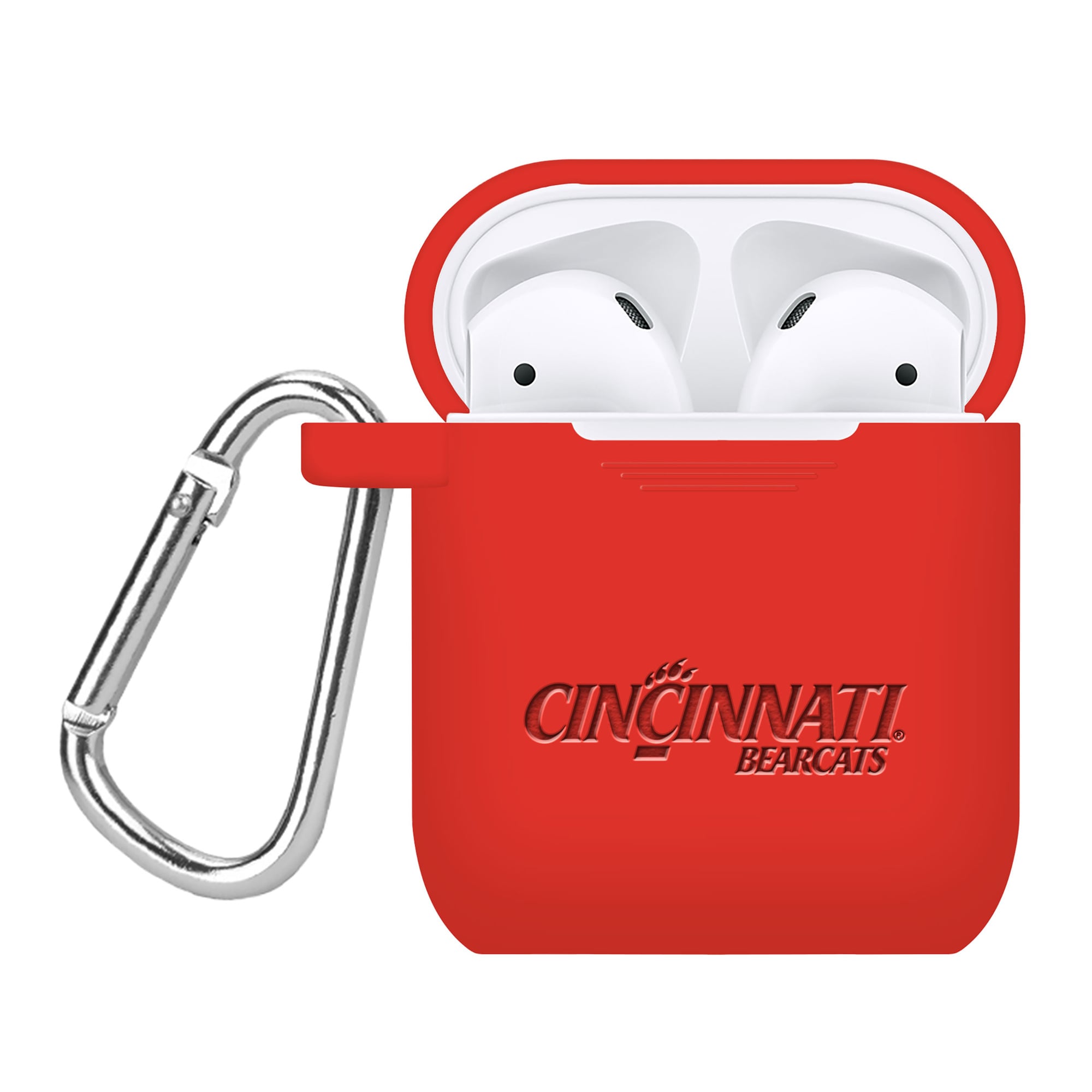 Cincinnati Bearcats Debossed Silicone AirPods Case Cover
