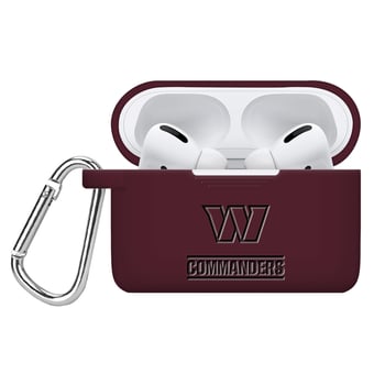 Washington Commanders Debossed Silicone Airpods Pro Case Cover