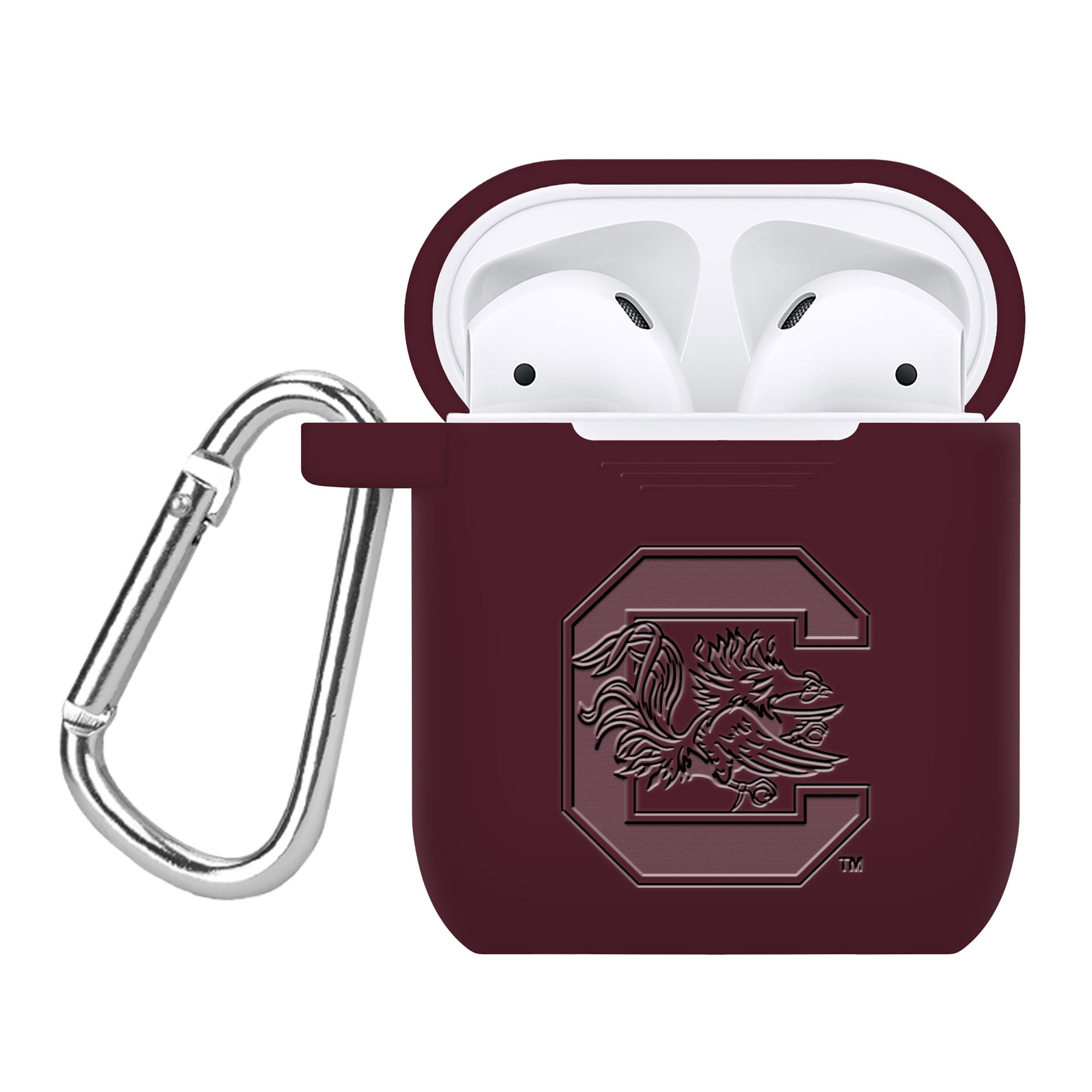 South Carolina Gamecocks Debossed Silicone AirPods Case Cover
