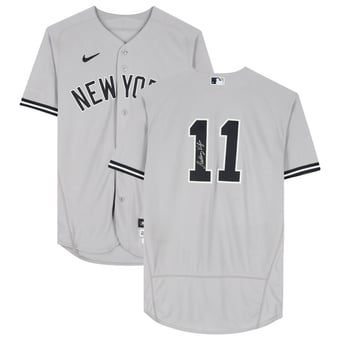 Anthony Volpe New York Yankees Autographed Game-Used #11 Gray Jersey vs. Texas Rangers on April 30, 2023
