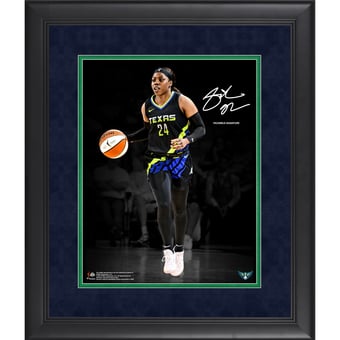 Arike Ogunbowale Dallas Wings Facsimile Signature Framed 11" x 14" Spotlight Photograph