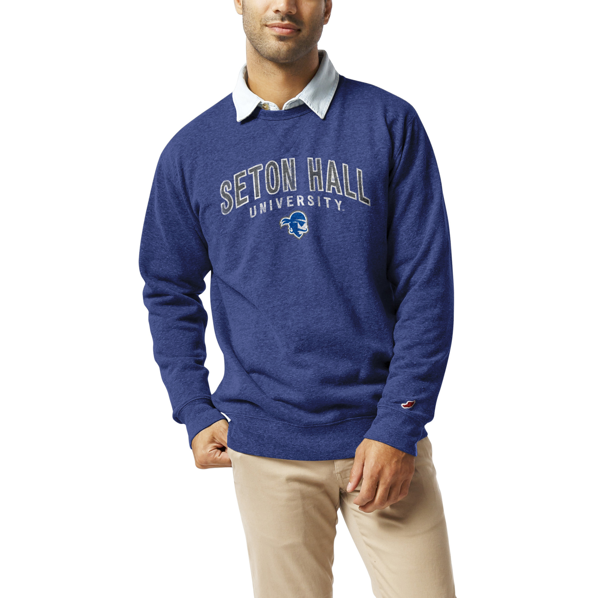 Men’s League Collegiate Wear Heather Royal Seton Hall Pirates Heritage Tri-Blend Pullover Sweatshirt Men’s League Collegiate Wear Heather Royal Seton Hall Pirates Heritage Tri-Blend Pullover Sweatshirt