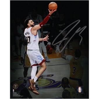 Jamal Murray Denver Nuggets Autographed 8" x 10" 2023 Western Conference Finals Layup Spotlight vs. Los Angeles Lakers Photograph