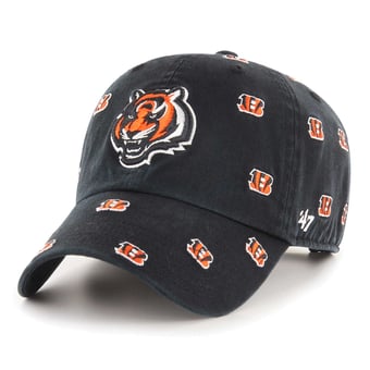Unisex '47 Black Cincinnati Bengals Confetti Clean Up Adjustable Hat