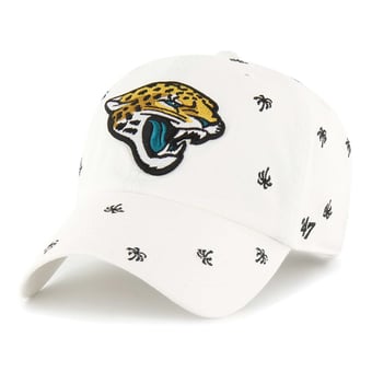 Unisex '47 White Jacksonville Jaguars Confetti Clean Up Adjustable Hat