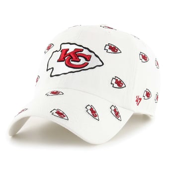 Unisex '47 White Kansas City Chiefs Confetti Clean Up Adjustable Hat