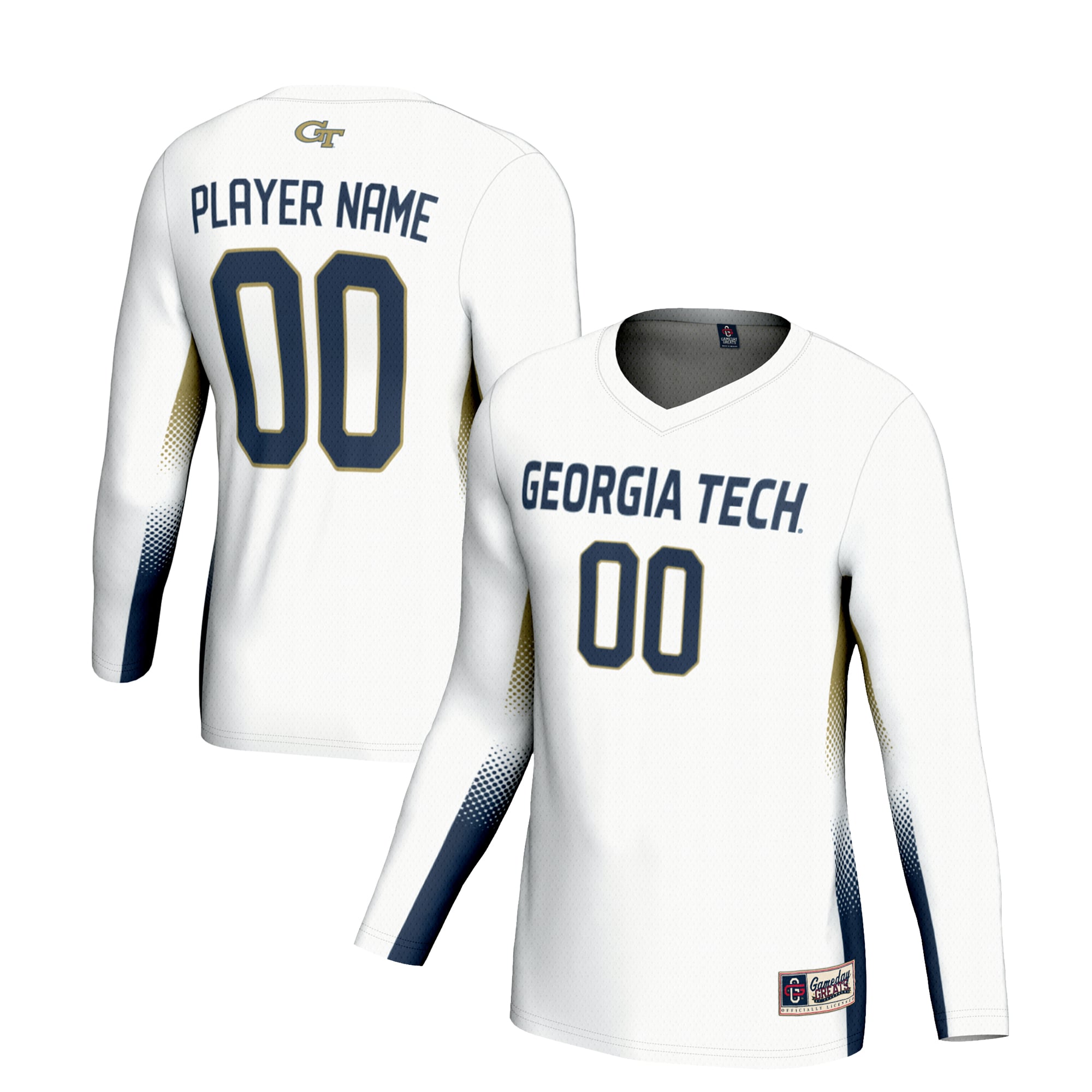 Unisex GameDay Greats  White Georgia Tech Yellow Jackets NIL Lightweight Volleyball Jersey