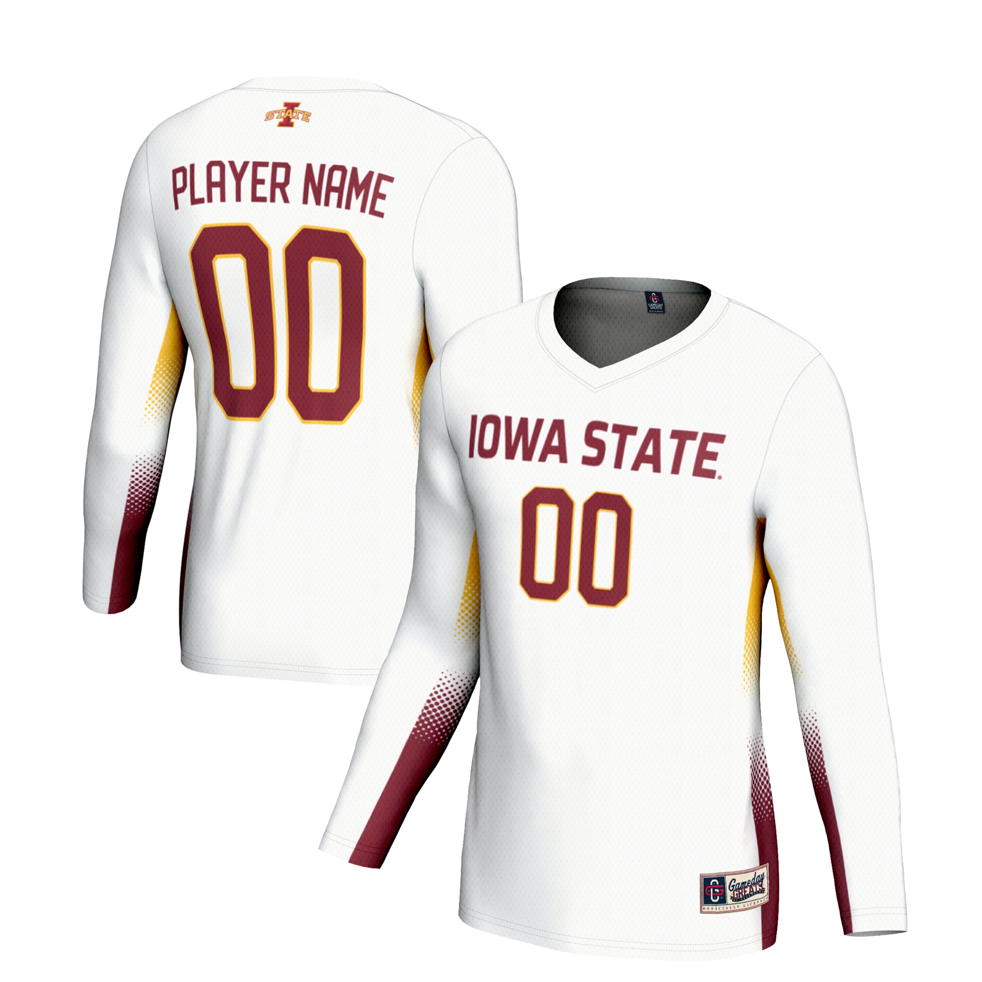 Youth GameDay Greats  White Iowa State Cyclones NIL Lightweight Volleyball Jersey