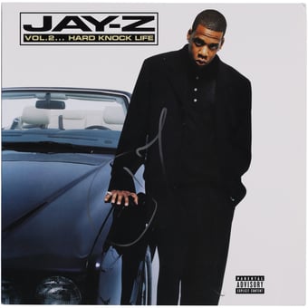 Jay-Z Autographed Vol. 2 Hard Knock Life Album Cover - BAS