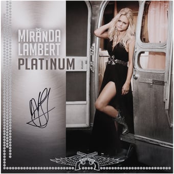 Miranda Lambert Autographed Platinum Album Cover - BAS