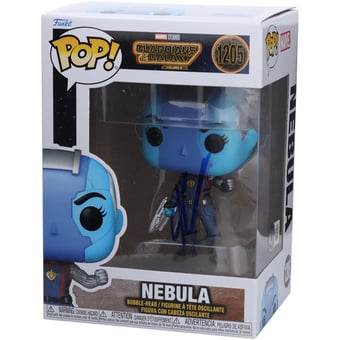 Karen Gillan Guardians of the Galaxy Autographed Nebula #1205 Funko Pop! Vinyl Figure - Signed in Blue Ink - BAS